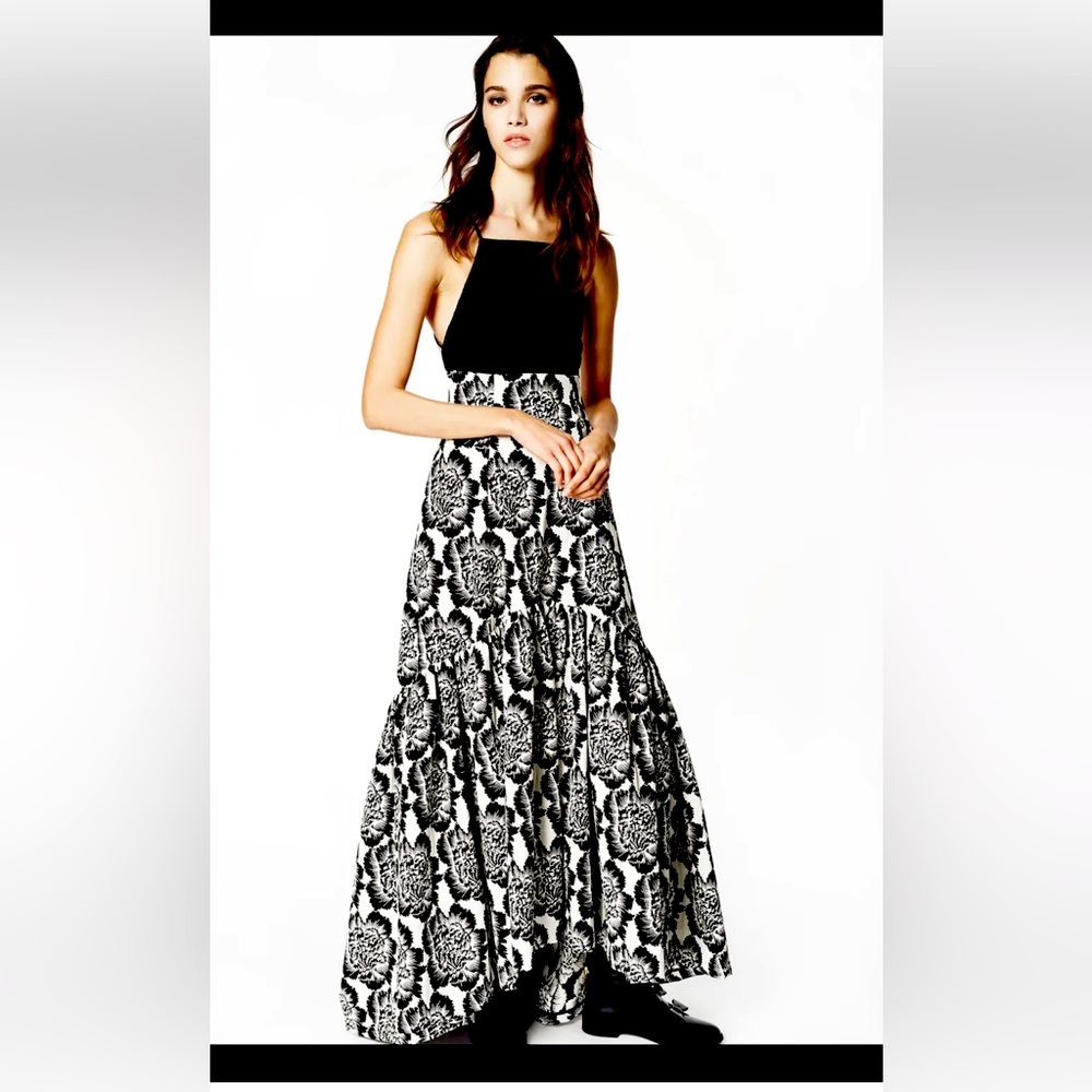 ZAC by Zac Posen 2016 ready to wear jacquard spaghetti strap dress 6